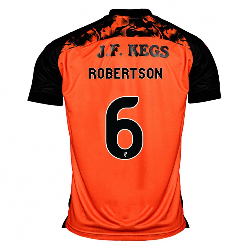 Danxen Mann Ashley Robertson #6 Oransje Svart Hvit Hjemmetrøye Drakt Trøye 2026/27 Skjorter T-Skjorte