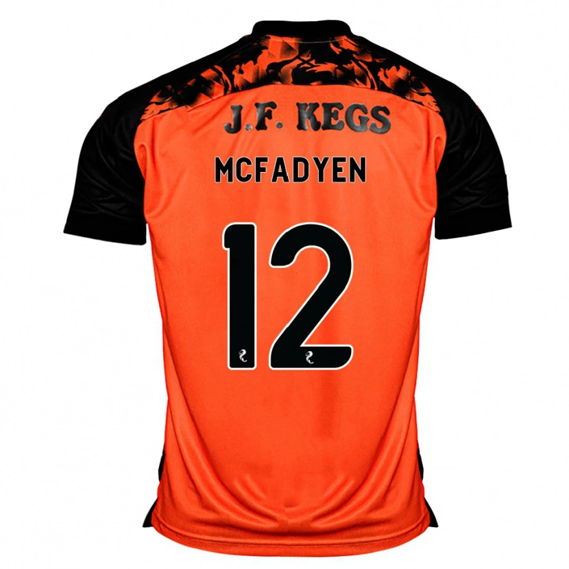 Danxen Mann Stacey Mcfadyen #12 Oransje Svart Hvit Hjemmetrøye Drakt Trøye 2026/27 Skjorter T-Skjorte
