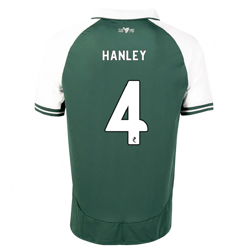 Danxen Mann Grant Hanley #4 Sjøgrønn Hvit Hjemmetrøye Drakt Trøye 2026/27 Skjorter T-Skjorte