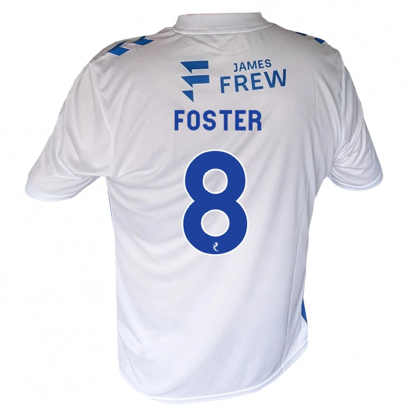 Danxen Mann Logan Foster #8 Kongeligblå Hvit Hjemmetrøye Drakt Trøye 2026/27 Skjorter T-Skjorte