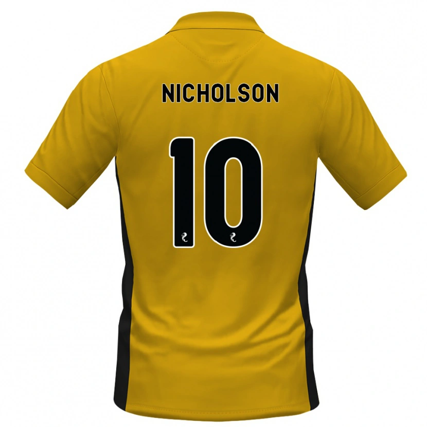 Danxen Mann Sam Nicholson #10 Oransje Svart Hjemmetrøye Drakt Trøye 2026/27 Skjorter T-Skjorte