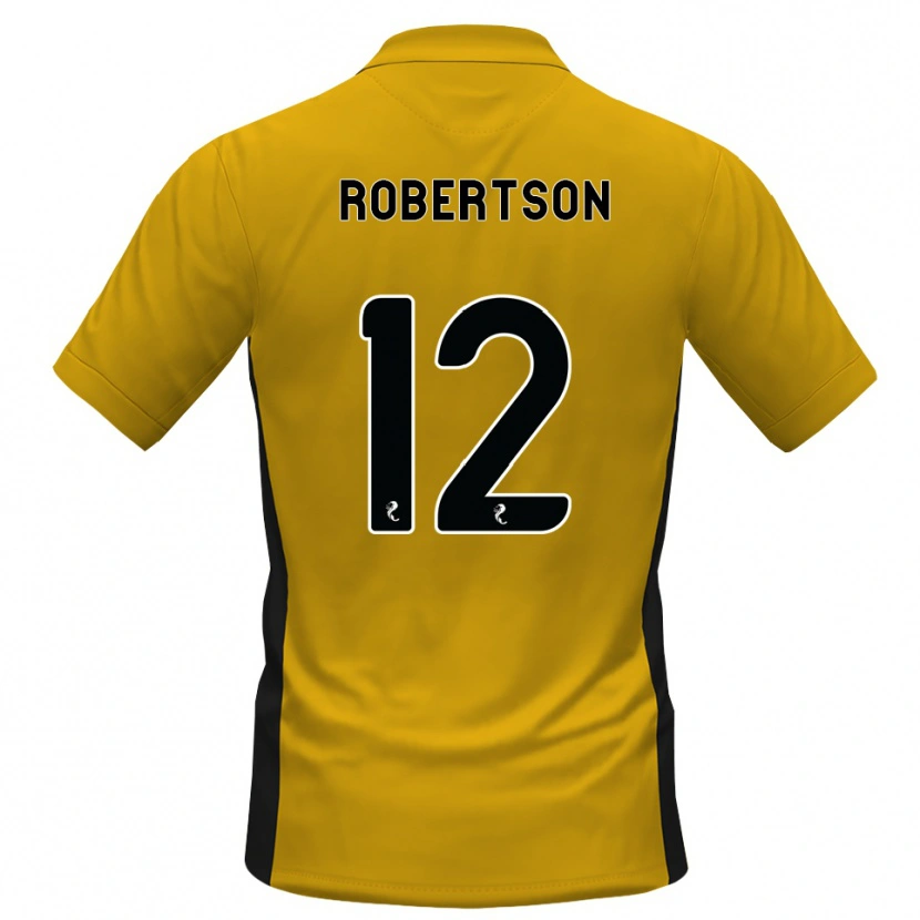 Danxen Mann Mitchell Robertson #12 Oransje Svart Hjemmetrøye Drakt Trøye 2026/27 Skjorter T-Skjorte
