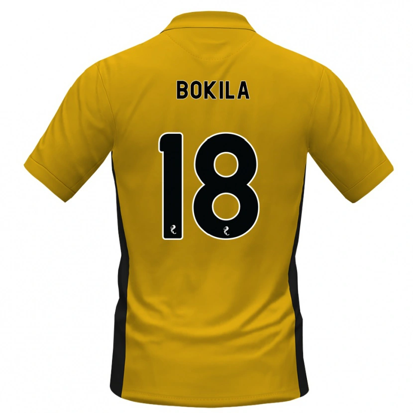 Danxen Mann Jeremy Bokila #18 Oransje Svart Hjemmetrøye Drakt Trøye 2026/27 Skjorter T-Skjorte