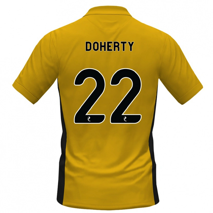 Danxen Mann Jordan Doherty #22 Oransje Svart Hjemmetrøye Drakt Trøye 2026/27 Skjorter T-Skjorte