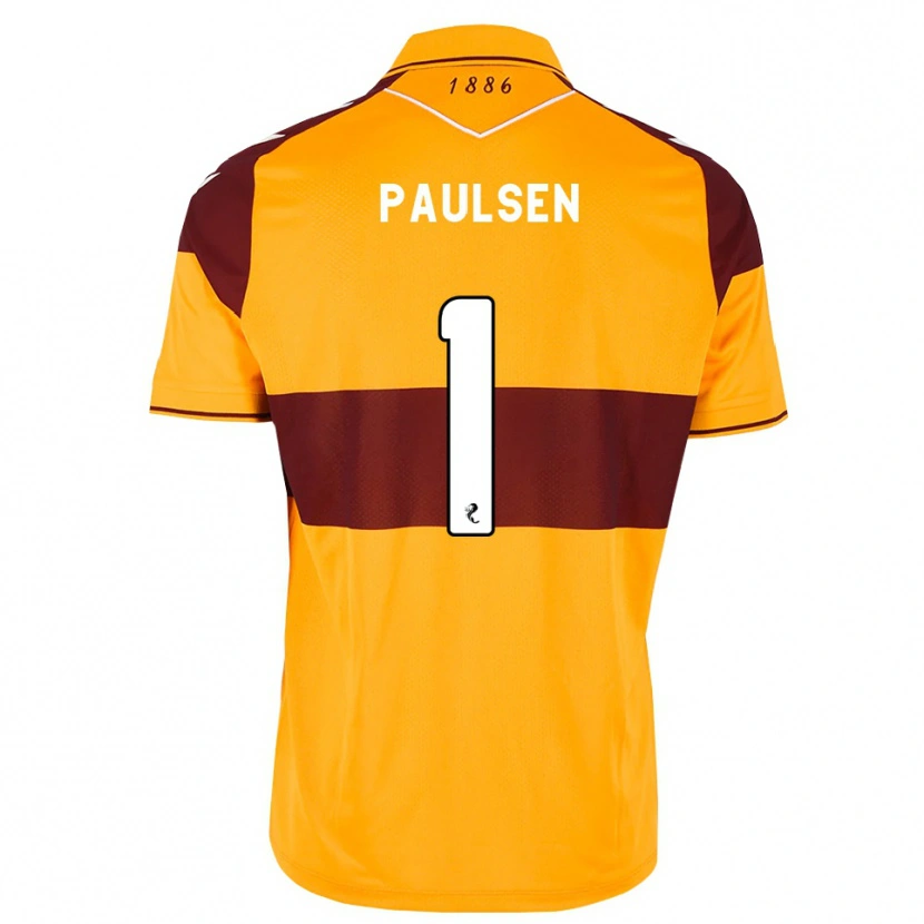 Danxen Mann Alex Paulsen #1 Brun Oransje Hjemmetrøye Drakt Trøye 2026/27 Skjorter T-Skjorte