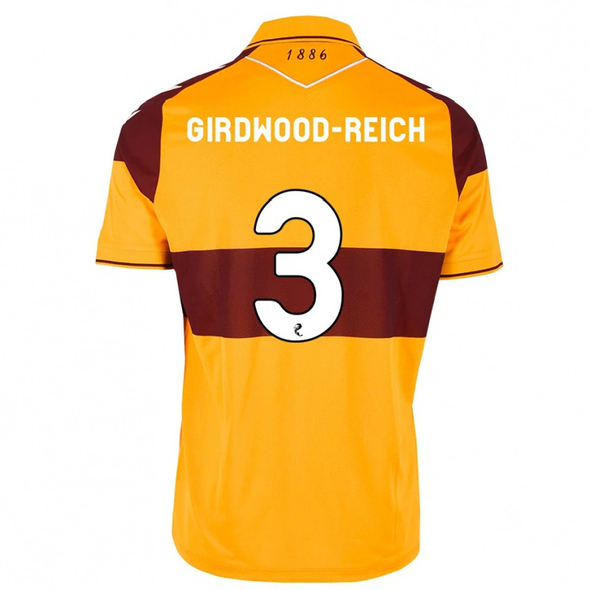 Danxen Mann Jake Girdwood-Reich #3 Brun Oransje Hjemmetrøye Drakt Trøye 2026/27 Skjorter T-Skjorte