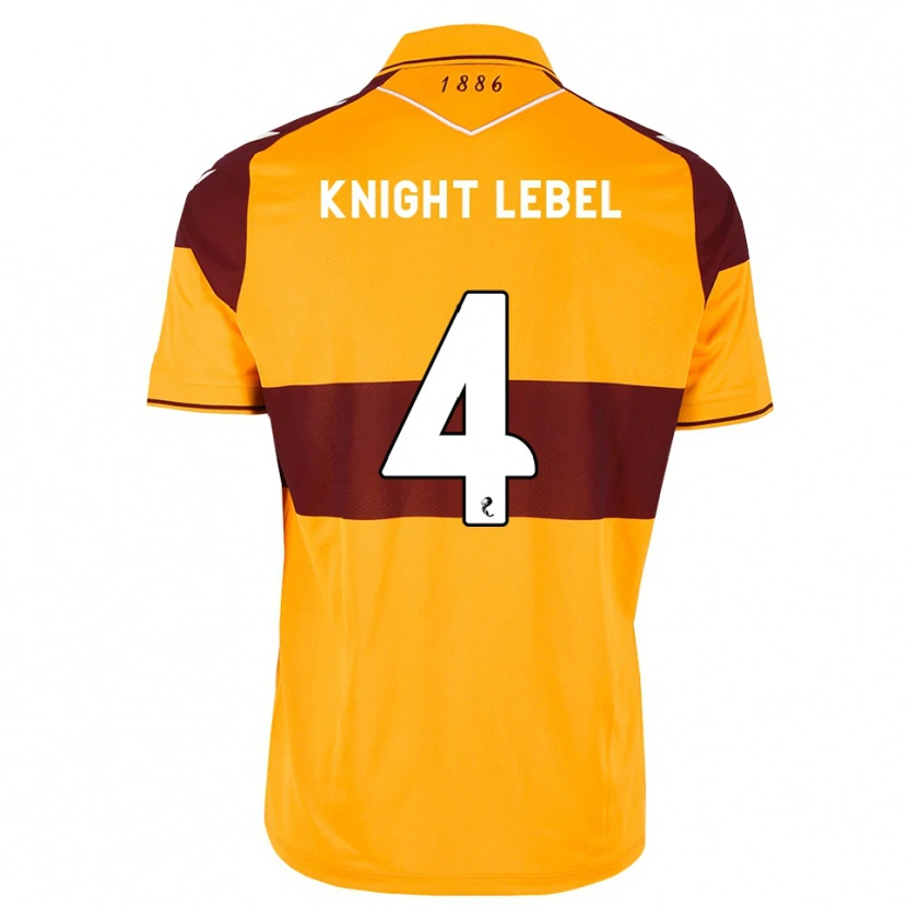 Danxen Mann Jamie Knight-Lebel #4 Brun Oransje Hjemmetrøye Drakt Trøye 2026/27 Skjorter T-Skjorte