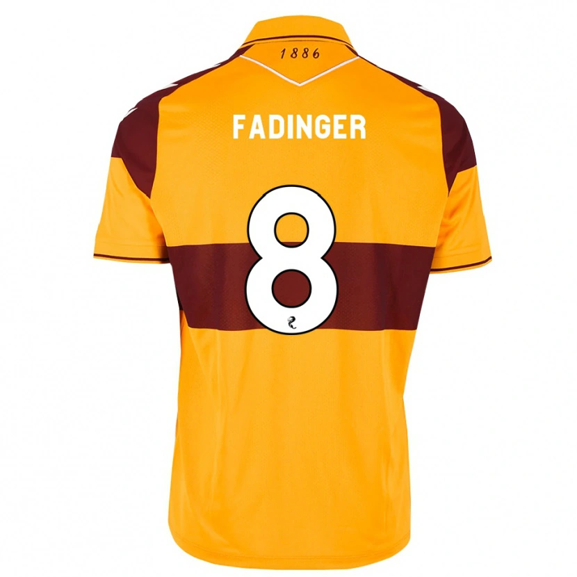 Danxen Mann Lukas Fadinger #8 Brun Oransje Hjemmetrøye Drakt Trøye 2026/27 Skjorter T-Skjorte