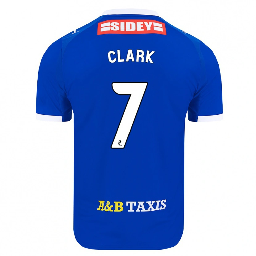 Danxen Mann Arran Clark #7 Blå Rød Gul Hjemmetrøye Drakt Trøye 2026/27 Skjorter T-Skjorte