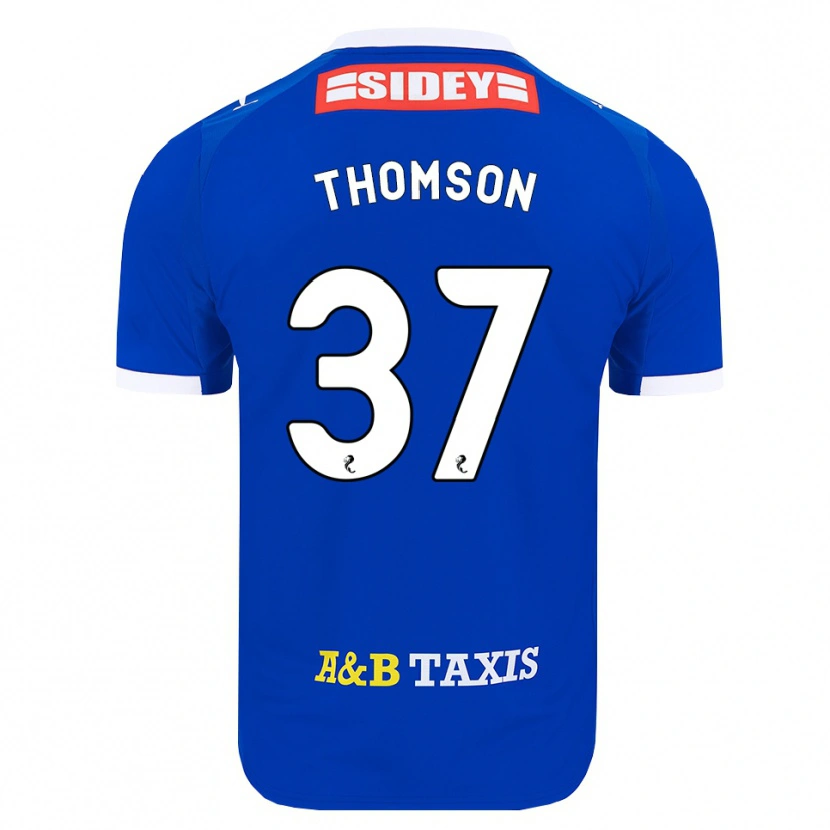 Danxen Mann Kyle Thomson #37 Blå Rød Gul Hjemmetrøye Drakt Trøye 2026/27 Skjorter T-Skjorte
