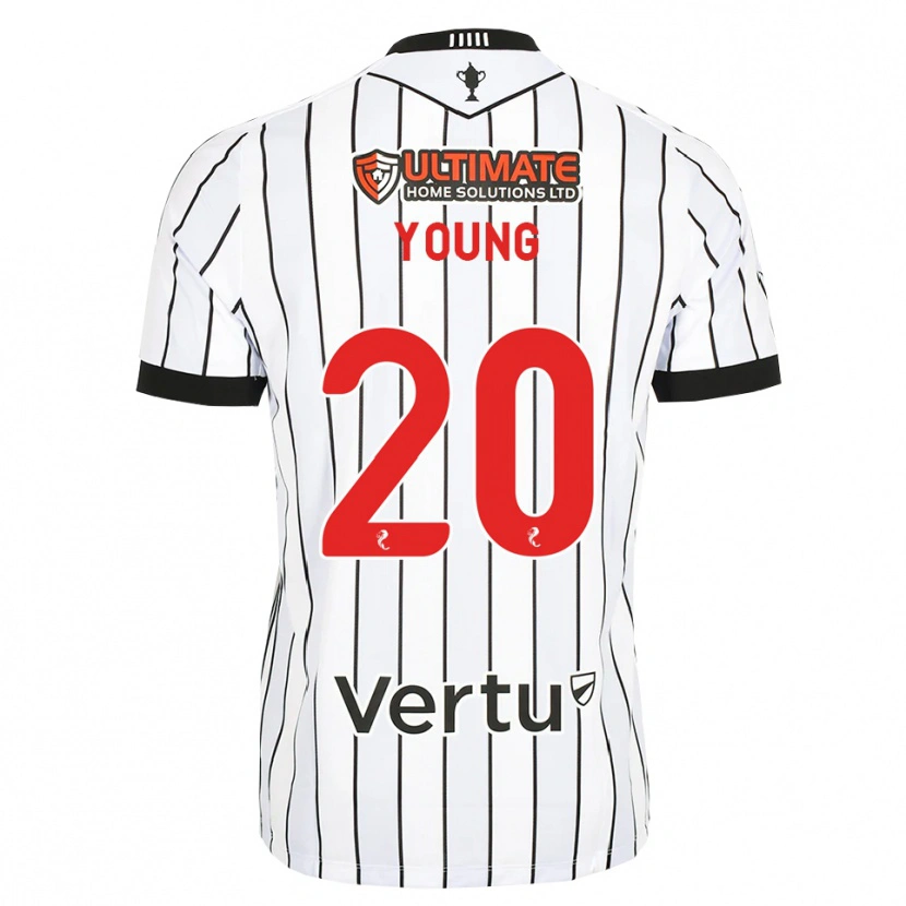 Danxen Mann Jake Young #20 Hvit Svart Rød Hjemmetrøye Drakt Trøye 2026/27 Skjorter T-Skjorte