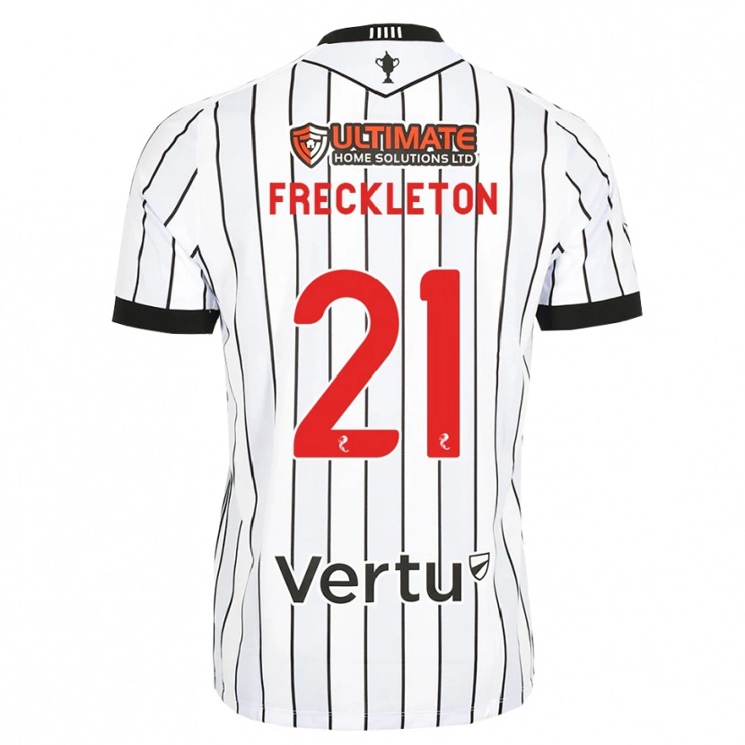 Danxen Mann Miguel Freckleton #21 Hvit Svart Rød Hjemmetrøye Drakt Trøye 2026/27 Skjorter T-Skjorte