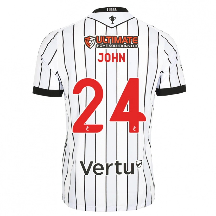 Danxen Mann Declan John #24 Hvit Svart Rød Hjemmetrøye Drakt Trøye 2026/27 Skjorter T-Skjorte