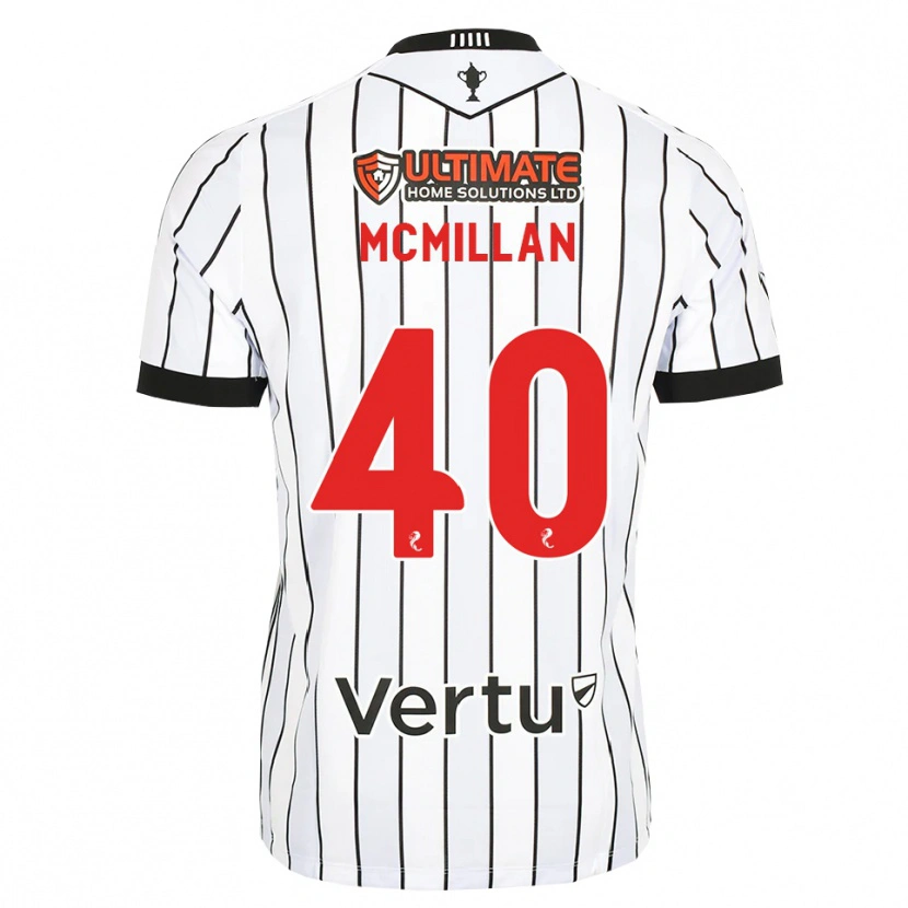 Danxen Mann Caiden Mcmillan #40 Hvit Svart Rød Hjemmetrøye Drakt Trøye 2026/27 Skjorter T-Skjorte