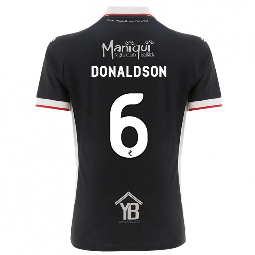 Danxen Mann Coll Donaldson #6 Svart Hvit Rød Hjemmetrøye Drakt Trøye 2026/27 Skjorter T-Skjorte