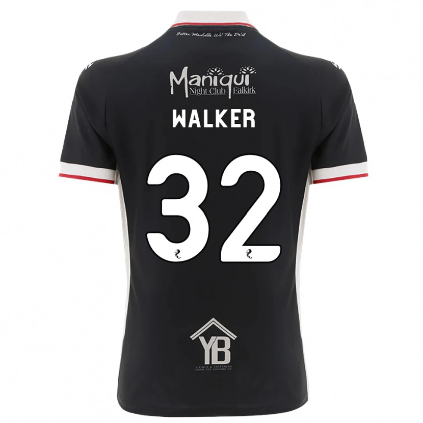 Danxen Mann Rhys Walker #32 Svart Hvit Rød Hjemmetrøye Drakt Trøye 2026/27 Skjorter T-Skjorte