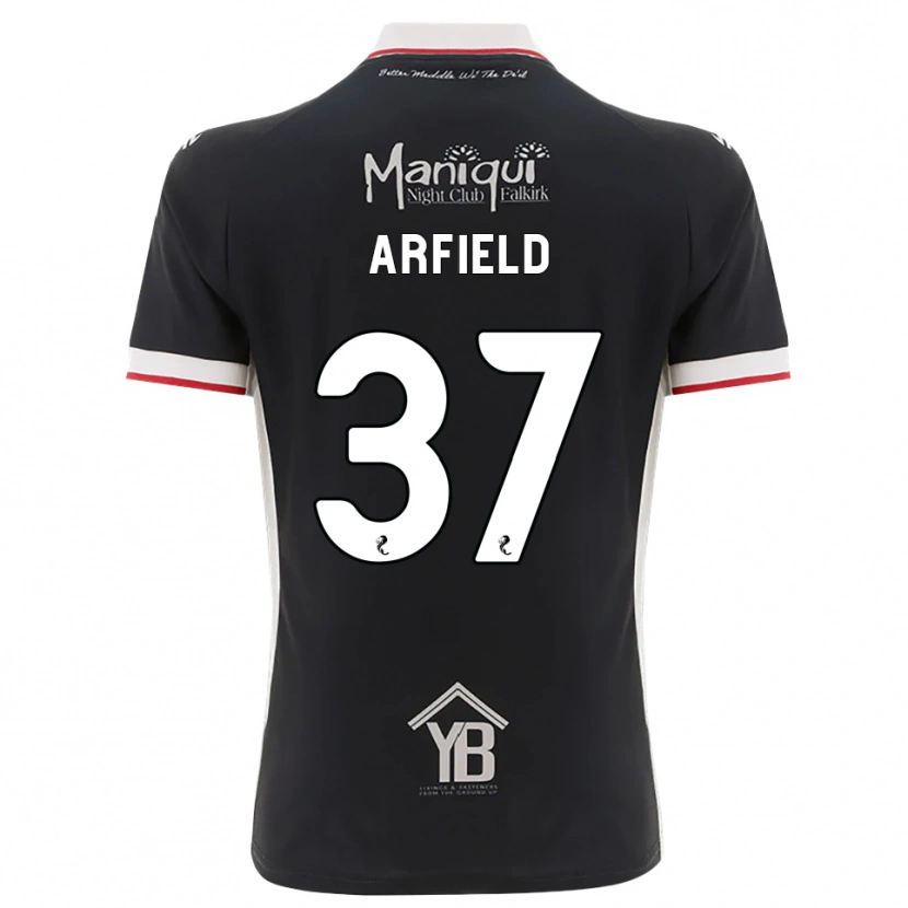 Danxen Mann Scott Arfield #37 Svart Hvit Rød Hjemmetrøye Drakt Trøye 2026/27 Skjorter T-Skjorte