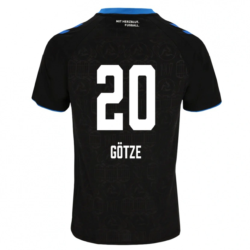 Danxen Mann Felix Götze #20 Svart Hvit Rød Hjemmetrøye Drakt Trøye 2026/27 Skjorter T-Skjorte