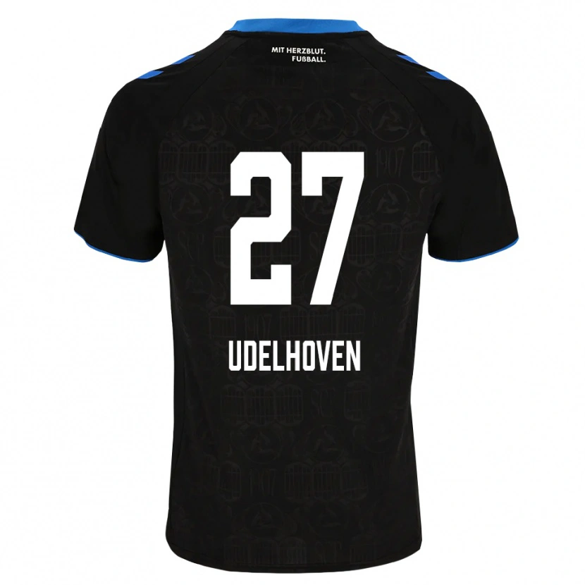 Danxen Mann Joel Udelhoven #27 Svart Hvit Rød Hjemmetrøye Drakt Trøye 2026/27 Skjorter T-Skjorte