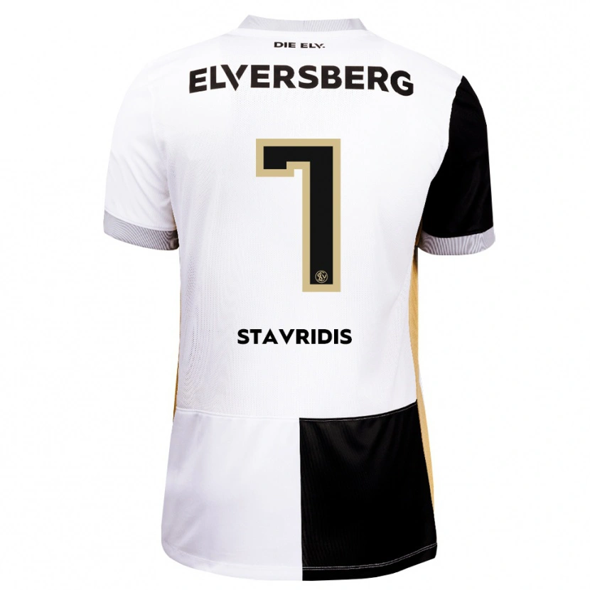 Danxen Mann Angelos Stavridis #7 Svart Hvit Brun Hjemmetrøye Drakt Trøye 2026/27 Skjorter T-Skjorte