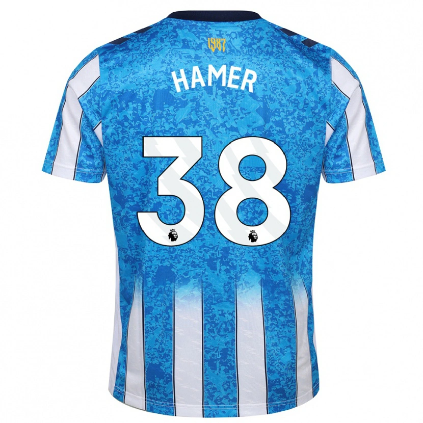 Danxen Mann Gustavo Hamer #38 Hvit Blå Oransje Hjemmetrøye Drakt Trøye 2026/27 Skjorter T-Skjorte