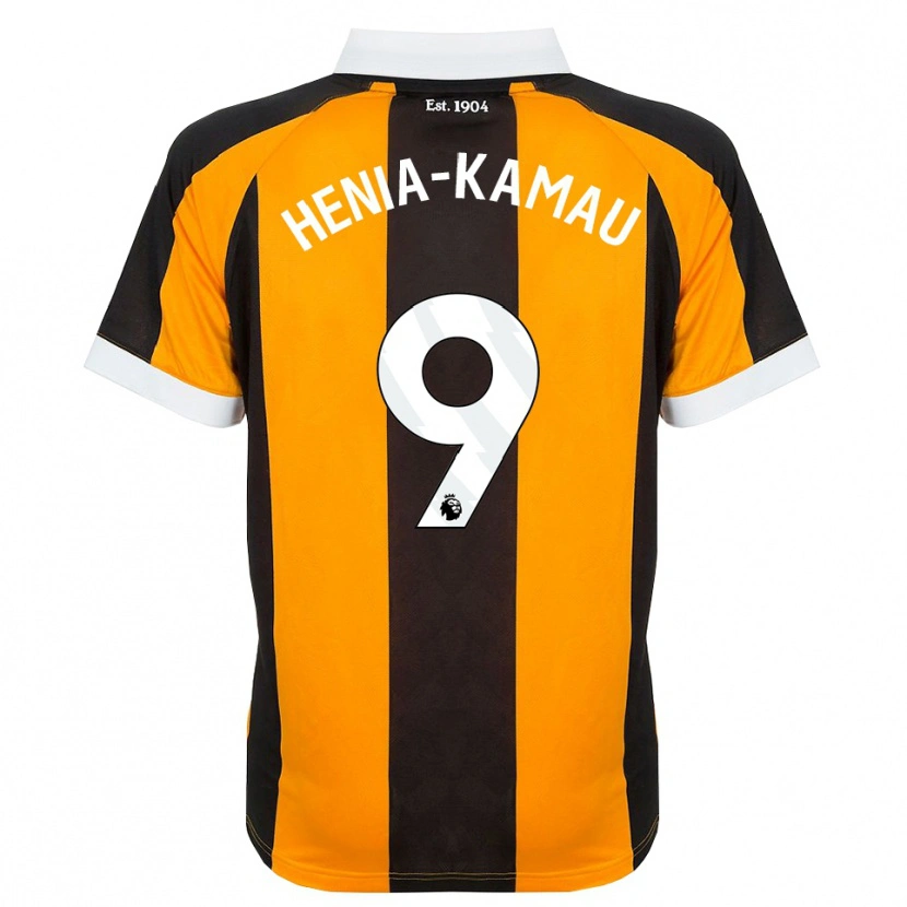 Danxen Mann Sammy Henia-Kamau #9 Oransje Svart Hvit Hjemmetrøye Drakt Trøye 2026/27 Skjorter T-Skjorte