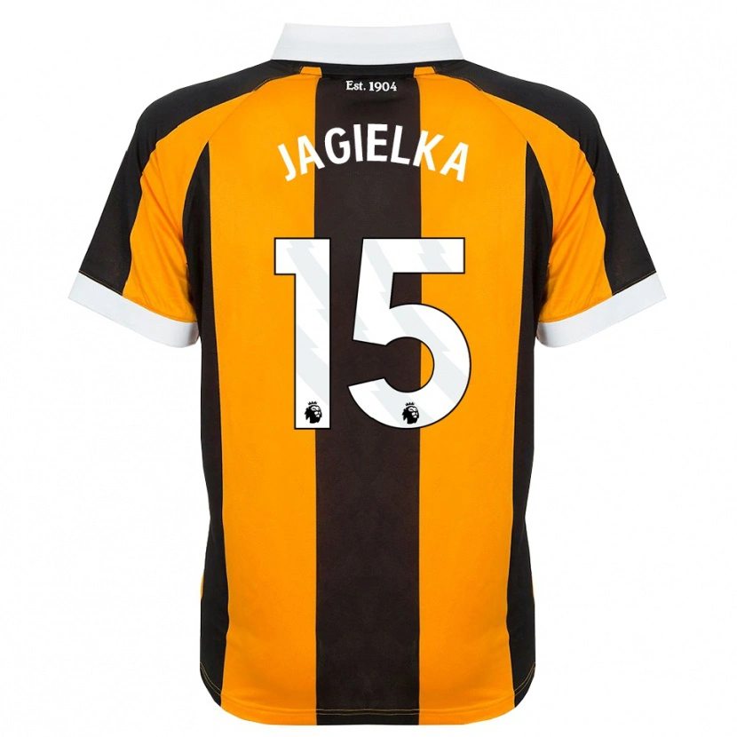 Danxen Mann Zac Jagielka #15 Oransje Svart Hvit Hjemmetrøye Drakt Trøye 2026/27 Skjorter T-Skjorte