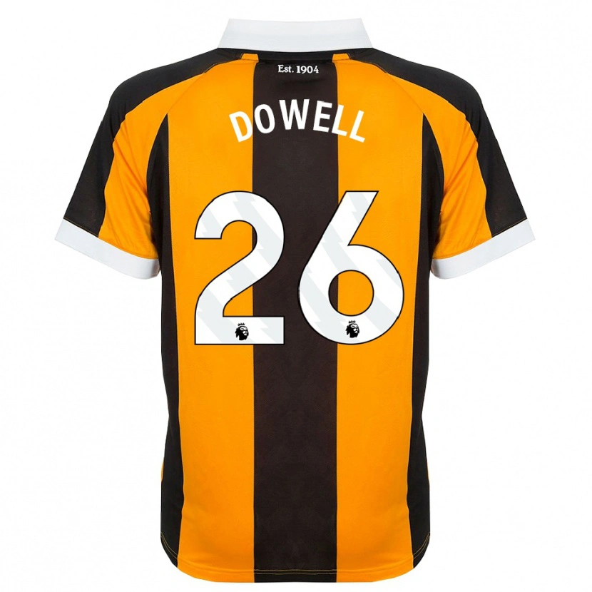 Danxen Mann Kieran Dowell #26 Oransje Svart Hvit Hjemmetrøye Drakt Trøye 2026/27 Skjorter T-Skjorte