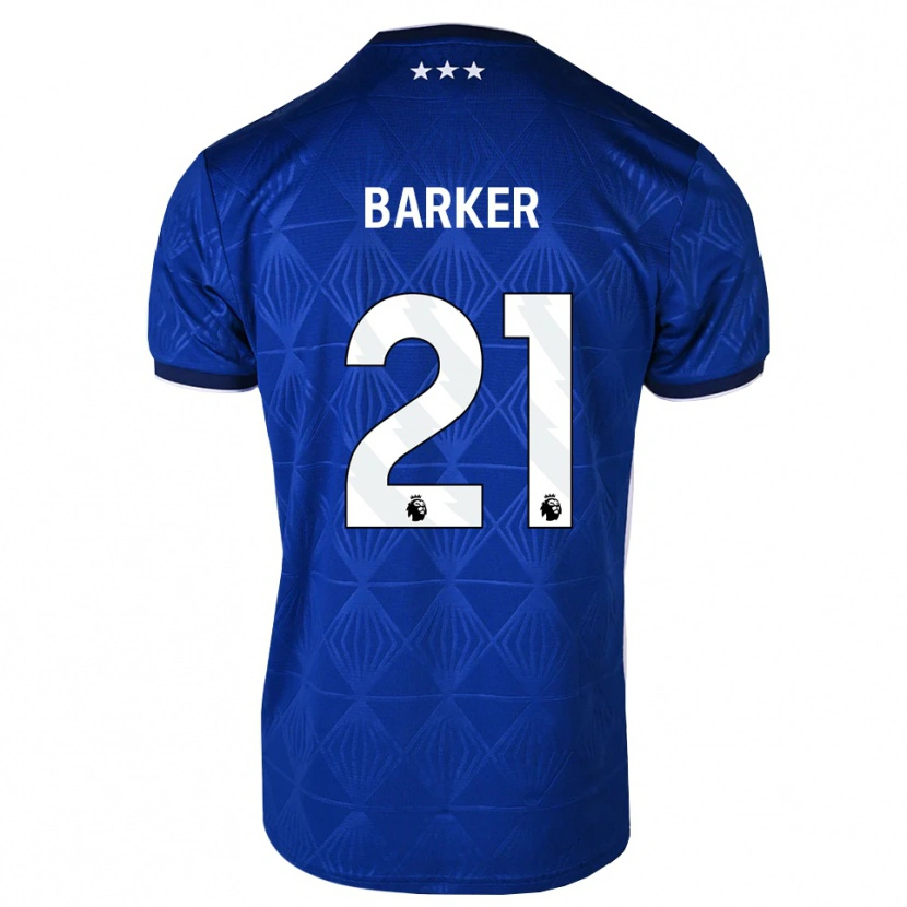 Danxen Mann Maisy Barker #21 Mediumblå Hvit Rød Hjemmetrøye Drakt Trøye 2026/27 Skjorter T-Skjorte