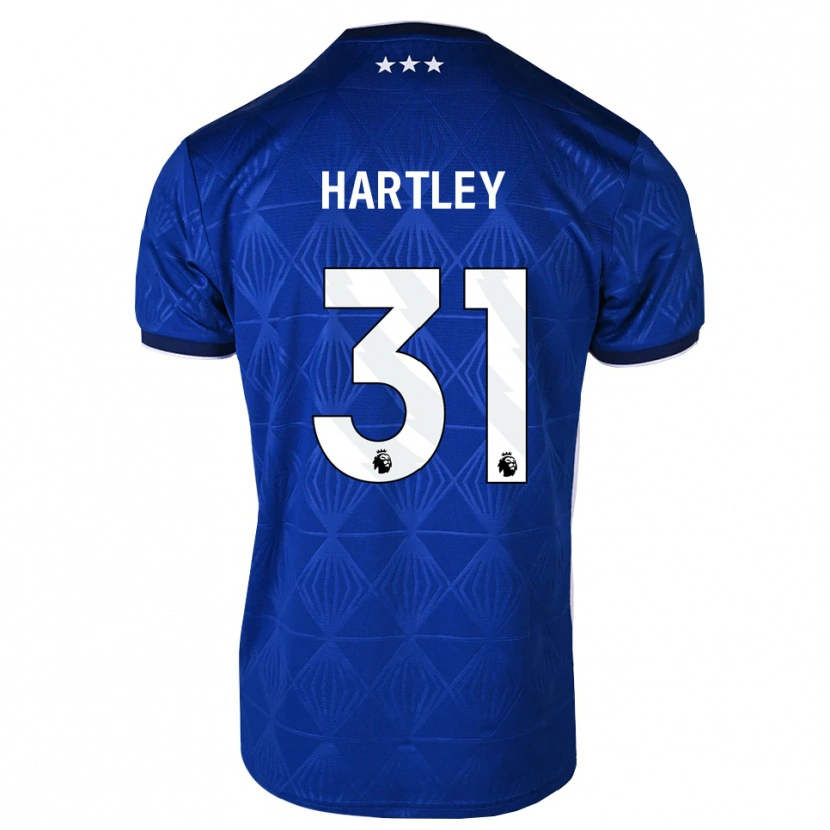 Danxen Mann Laura Hartley #31 Mediumblå Hvit Rød Hjemmetrøye Drakt Trøye 2026/27 Skjorter T-Skjorte
