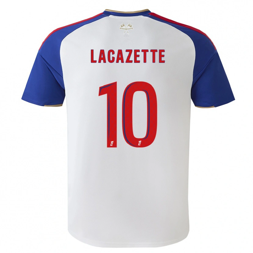 Danxen Mann Alexandre Lacazette #10 Kongeblå Rød Hvit Hjemmetrøye Drakt Trøye 2026/27 Skjorter T-Skjorte