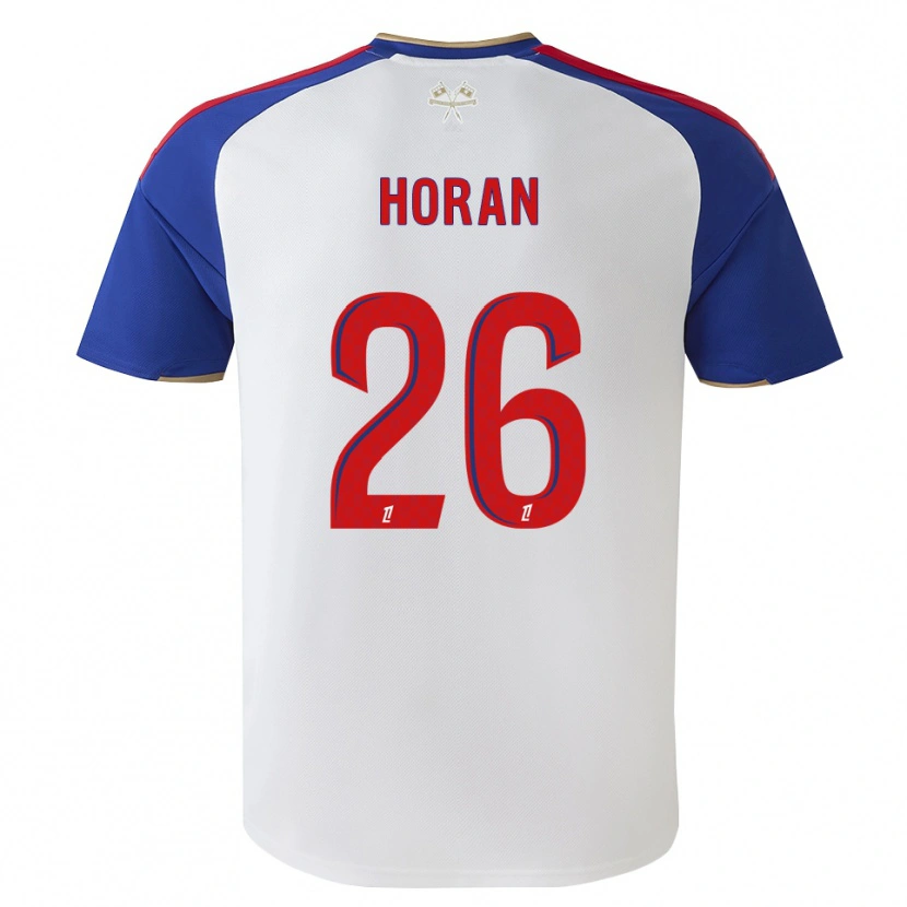 Danxen Mann Lindsey Horan #26 Kongeblå Rød Hvit Hjemmetrøye Drakt Trøye 2026/27 Skjorter T-Skjorte