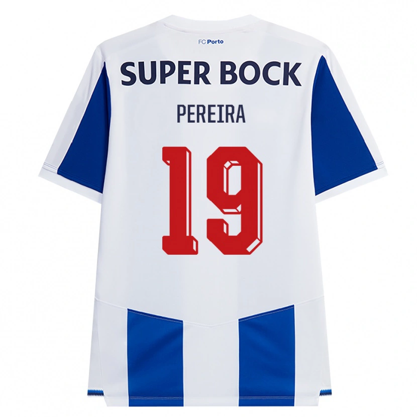 Danxen Mann João Pereira #19 Blå Hvit Rød Hjemmetrøye Drakt Trøye 2026/27 Skjorter T-Skjorte