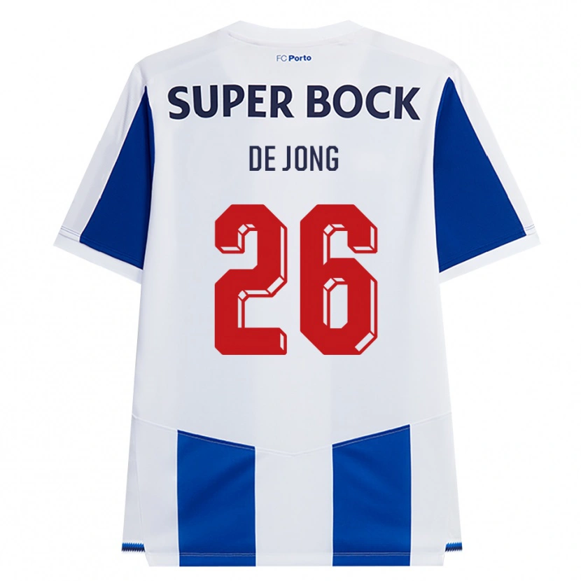 Danxen Mann Luuk De Jong #26 Blå Hvit Rød Hjemmetrøye Drakt Trøye 2026/27 Skjorter T-Skjorte