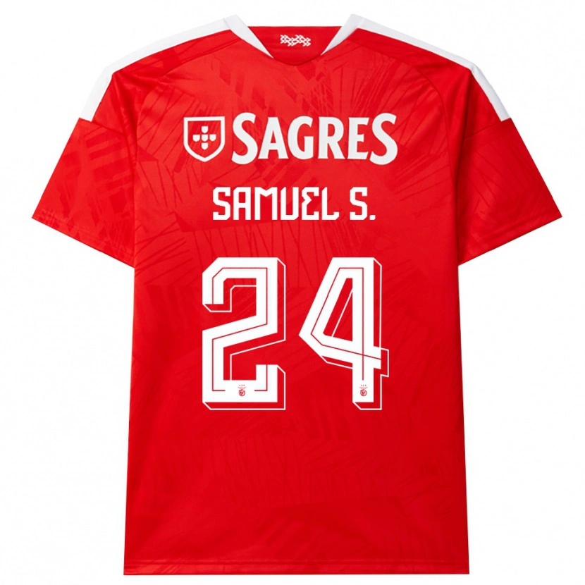 Danxen Mann Samuel Soares #24 Rød Hvit Gul Hjemmetrøye Drakt Trøye 2026/27 Skjorter T-Skjorte