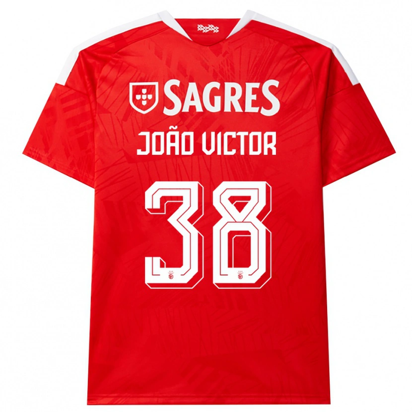 Danxen Mann Joao Victor #38 Rød Hvit Gul Hjemmetrøye Drakt Trøye 2026/27 Skjorter T-Skjorte