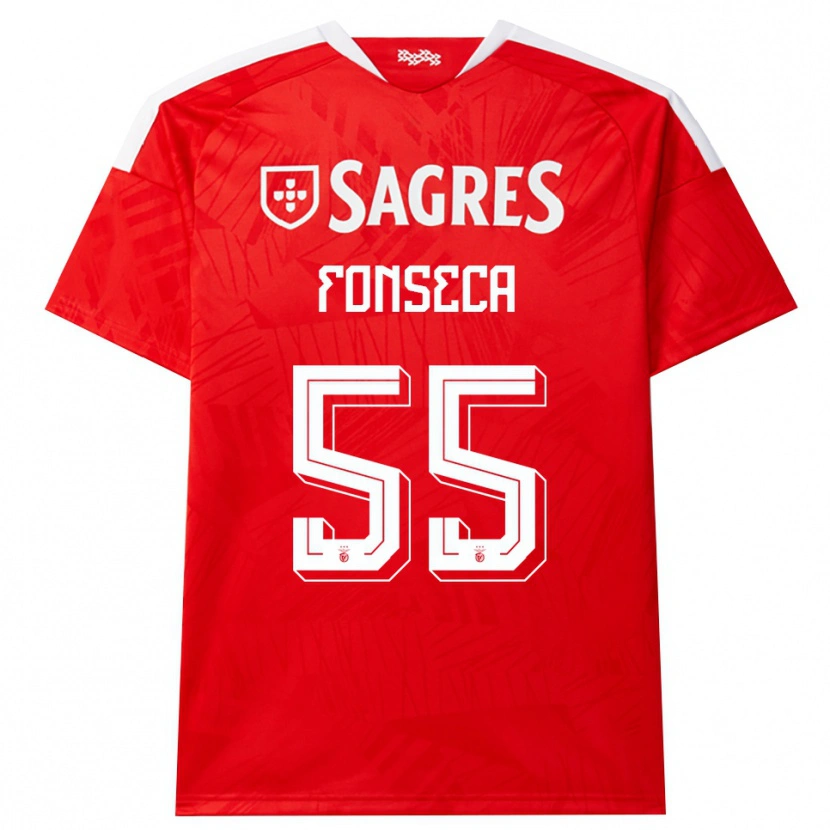 Danxen Mann João Fonseca #55 Rød Hvit Gul Hjemmetrøye Drakt Trøye 2026/27 Skjorter T-Skjorte