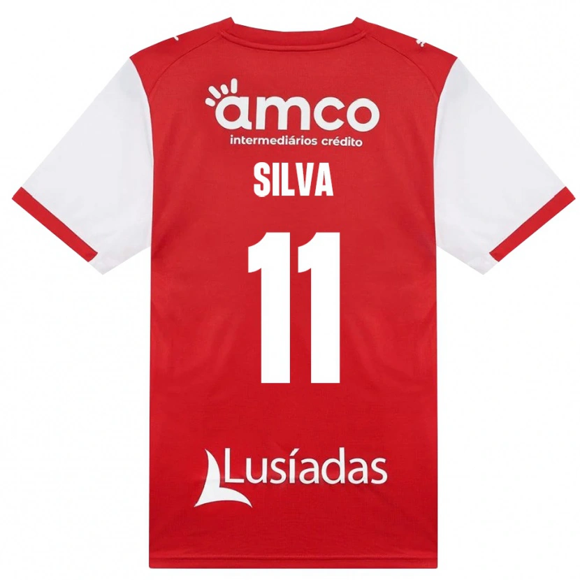 Danxen Mann Gabriel Silva #11 Hvit Rød Svart Hjemmetrøye Drakt Trøye 2026/27 Skjorter T-Skjorte
