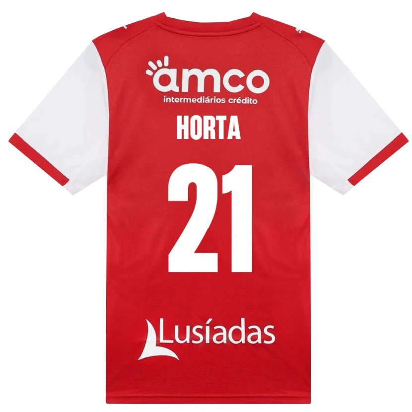 Danxen Mann Ricardo Horta #21 Hvit Rød Svart Hjemmetrøye Drakt Trøye 2026/27 Skjorter T-Skjorte