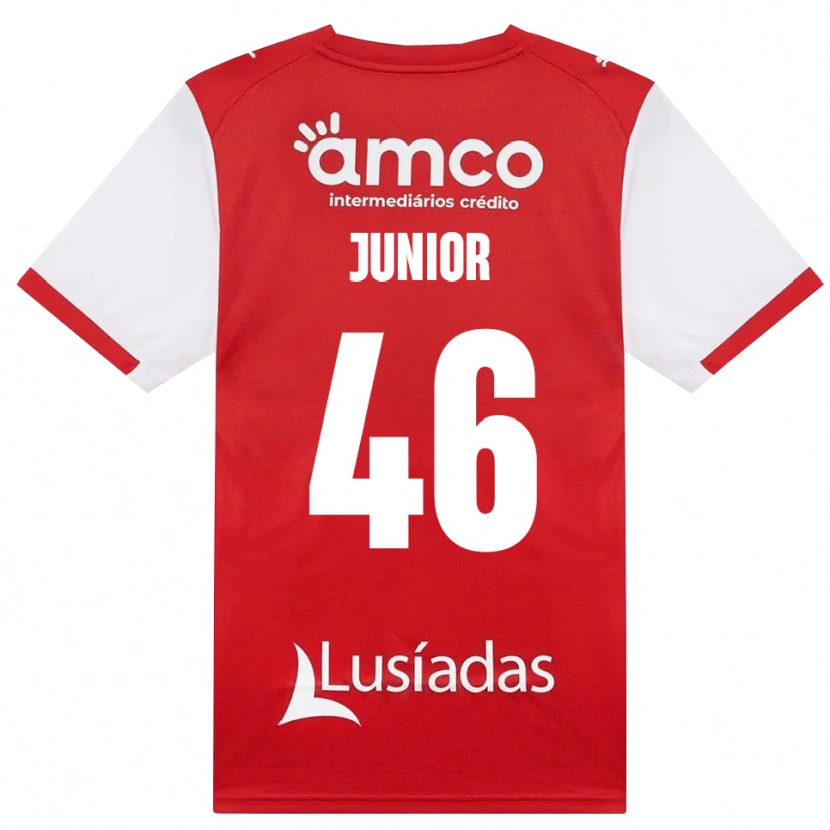 Danxen Mann Mário Junior #46 Hvit Rød Svart Hjemmetrøye Drakt Trøye 2026/27 Skjorter T-Skjorte
