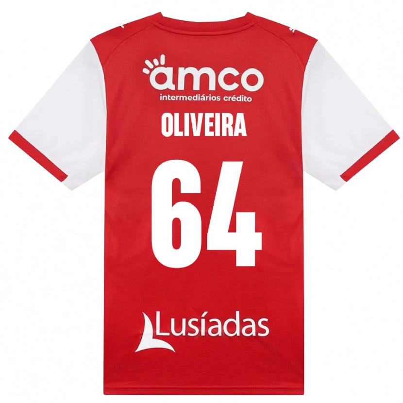 Danxen Mann Lucas Oliveira #64 Hvit Rød Svart Hjemmetrøye Drakt Trøye 2026/27 Skjorter T-Skjorte