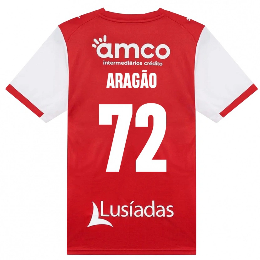 Danxen Mann João Aragão #72 Hvit Rød Svart Hjemmetrøye Drakt Trøye 2026/27 Skjorter T-Skjorte