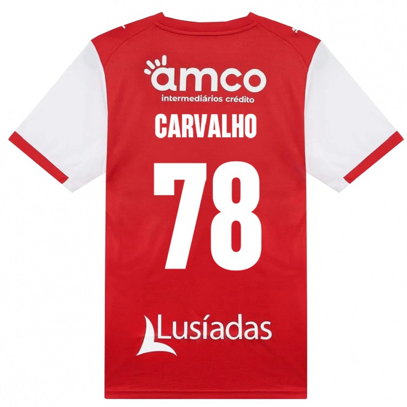 Danxen Mann João Carvalho #78 Hvit Rød Svart Hjemmetrøye Drakt Trøye 2026/27 Skjorter T-Skjorte