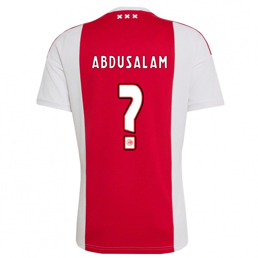 Danxen Mann Musabe Abdusalam #0 Rød Hvit Gul Hjemmetrøye Drakt Trøye 2026/27 Skjorter T-Skjorte