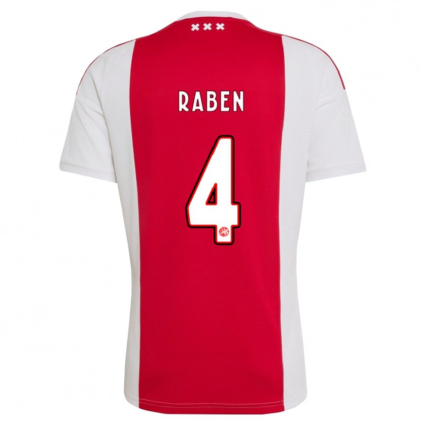 Danxen Mann Niall Raben #4 Rød Hvit Gul Hjemmetrøye Drakt Trøye 2026/27 Skjorter T-Skjorte
