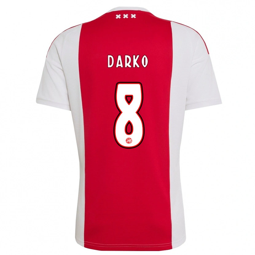 Danxen Mann Denzel Darko #8 Rød Hvit Gul Hjemmetrøye Drakt Trøye 2026/27 Skjorter T-Skjorte