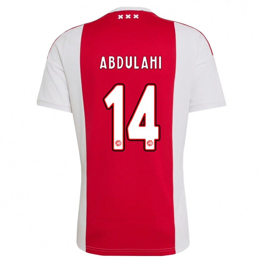 Danxen Mann Liban Abdulahi #14 Rød Hvit Gul Hjemmetrøye Drakt Trøye 2026/27 Skjorter T-Skjorte