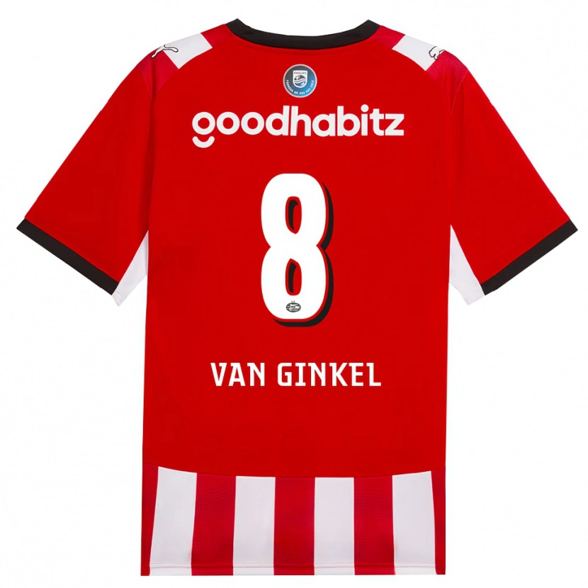 Danxen Mann Marco Van Ginkel #8 Rød Hvit Svart Hjemmetrøye Drakt Trøye 2026/27 Skjorter T-Skjorte