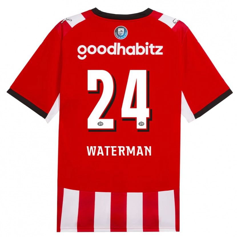 Danxen Mann Boy Waterman #24 Rød Hvit Svart Hjemmetrøye Drakt Trøye 2026/27 Skjorter T-Skjorte