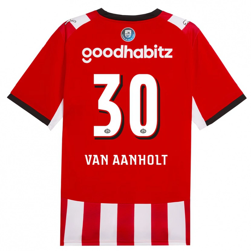 Danxen Mann Patrick Van Aanholt #30 Rød Hvit Svart Hjemmetrøye Drakt Trøye 2026/27 Skjorter T-Skjorte